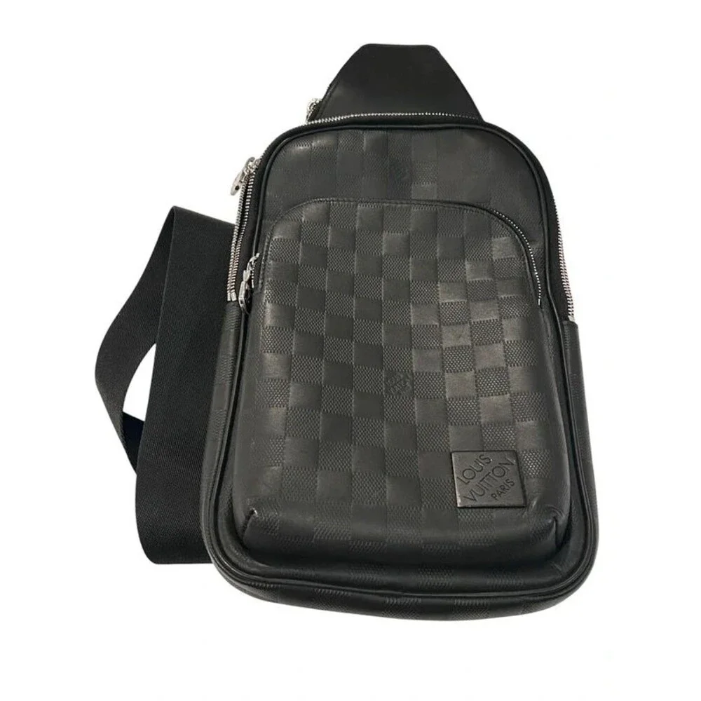 Louis Vuitton Damier Graphite Sling NM Damier Infini Leather Authentic